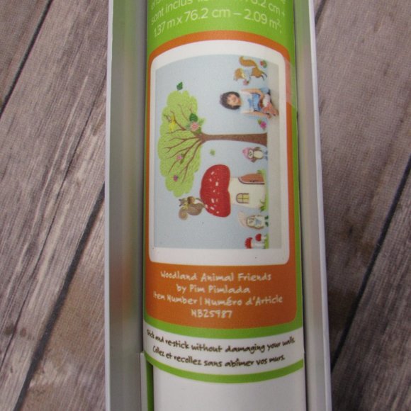 Oopsy Daisy Woodland Animal Friends Pim Pimlada 60 Fabric Wall Art Decals - Picture 4 of 11